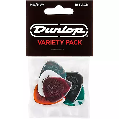Dunlop Variety Flex/Flow/Prime Grip Pick Pack MD/HV 18 Pack - musicians--Friend