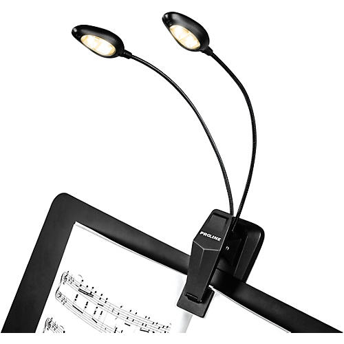 Proline SL4NA Natural Series Dual Head Music Stand Light with 4 LEDs - musicians--Friend
