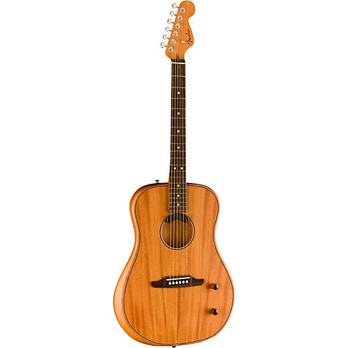 Fender Highway Dreadnought All-Mahogany Acoustic-Electric Guitar Natural - musicians--Friend