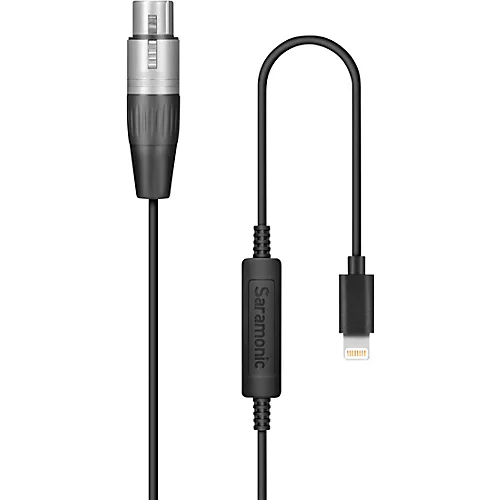 Saramonic LC-XLR Cable Interface With XLR-F to Apple Lightning - musicians--Friend