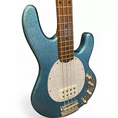 Used Sterling by Music Man Ray34 BLUE SPARKLE Electric Bass Guitar BLUE SPARKLE - musicians--Friend