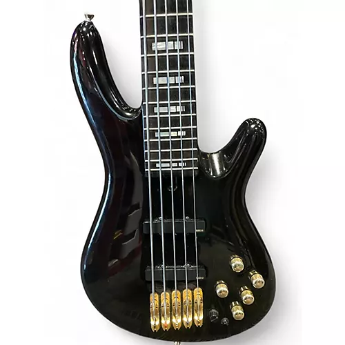 Used Yamaha BBNE2 Nathan East Black Electric Bass Guitar Black - musicians--Friend