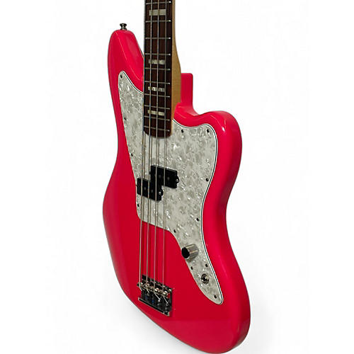 Used 2022 Fender Mark hopped hmnim custom class Pink Electric Bass Guitar Pink - musicians--Friend