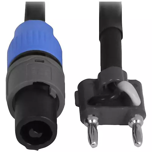 Livewire Elite 12g Speaker Cable Banana to Speakon 25 ft. Black - musicians--Friend