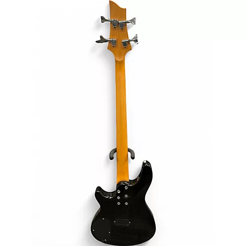 Used Schecter Guitar Research Omen 4 String Black Electric Bass Guitar Black - musicians--Friend