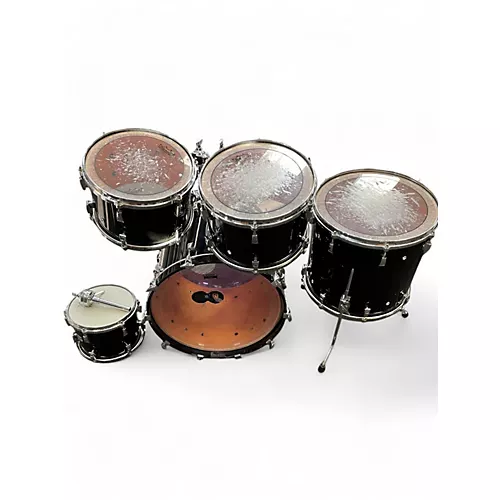 Used Yamaha 5 Piece ABSOLUTE KIT Black Drum Kit Black - musicians--Friend