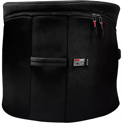 Gator Icon Bass Drum Bag 18 x 16 in. Black - musicians--Friend