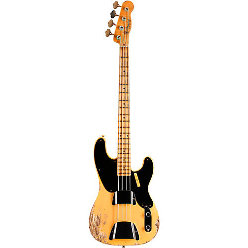 Fender Custom Shop 1951 Limited-Edition Precision Bass Heavy Relic Aged Nocaster Blonde - musicians--Friend