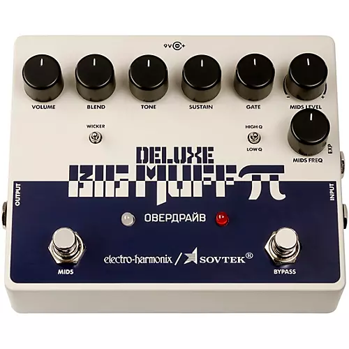 Electro-Harmonix Sovtek Deluxe Big Muff Pi Distortion/Sustainer Effects Pedal - musicians--Friend
