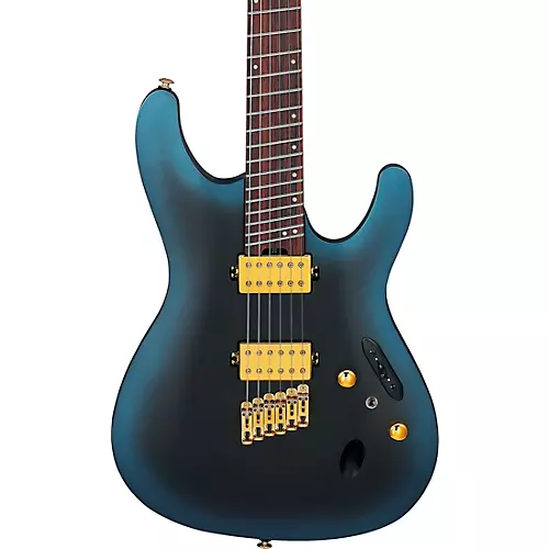 Ibanez SML721 S Axe Design Lab Multi-Scale Electric Guitar Midnight Arctic Ocean Matte - musicians--Friend