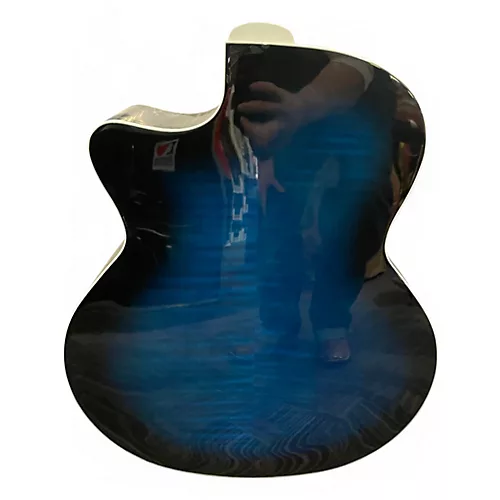 Used Guild F-2512ce Blue 12 String Acoustic Guitar Blue - musicians--Friend