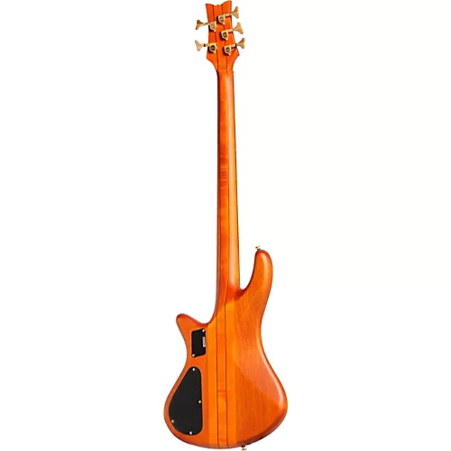 Schecter Guitar Research Stiletto Studio-5 Fretless Bass Satin Honey - musicians--Friend