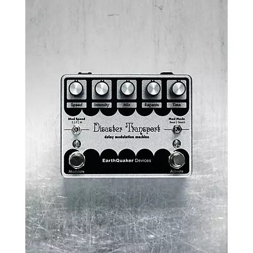 EarthQuaker Devices Limited-Edition Disaster Transport Legacy Reissue Delay Effects Pedal Silver - musicians--Friend