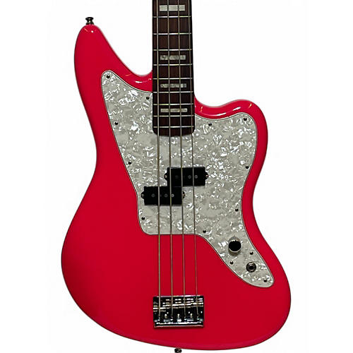 Used 2022 Fender Mark hopped hmnim custom class Pink Electric Bass Guitar Pink - musicians--Friend