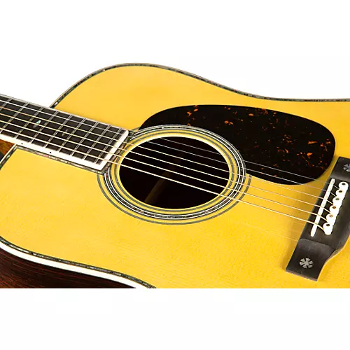 Martin Custom Shop Dreadnought Style 45 Sitka Spruce-Wild Grain East Indian Rosewood Acoustic Guitar Natural - musicians--Friend