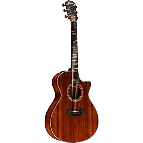 Taylor Custom Redwood-Figured Hawaiian Koa Grand Concert Acoustic-Electric Guitar Shaded Edge Burst - musicians--Friend