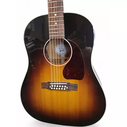 Used Gibson J45-12 STRING Sunburst 12 String Acoustic Electric Guitar Sunburst - musicians--Friend