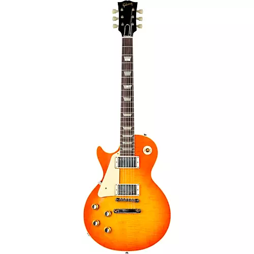 Gibson Custom 1960 Les Paul Standard Reissue VOS Left-Handed Electric Guitar Tangerine Burst - musicians--Friend