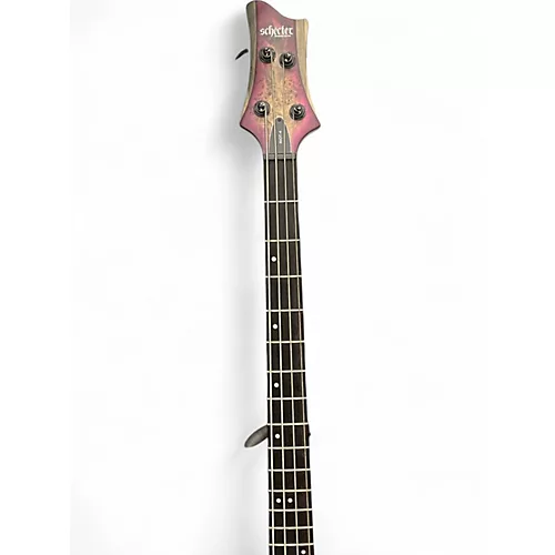 Used Schecter Guitar Research RIOT 4  AURORA BURST Electric Bass Guitar AURORA BURST - musicians--Friend