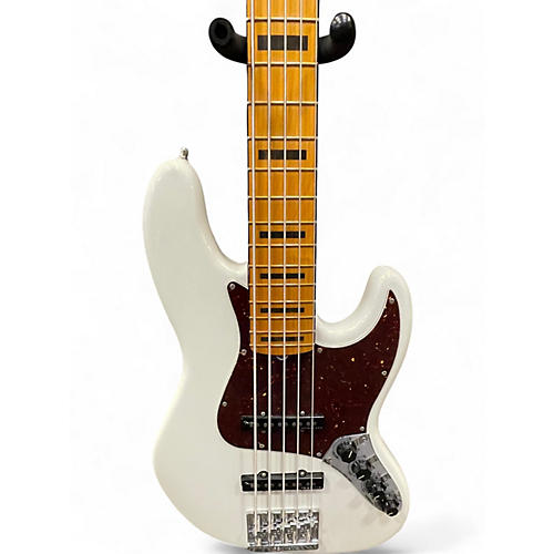 Used 2022 Fender American Ultra Jazz Bass V ARTIC WHITE Electric Bass Guitar ARTIC WHITE - musicians--Friend