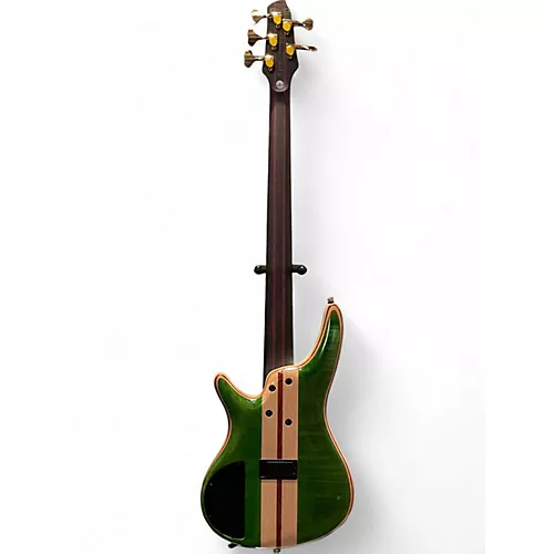 Used Ibanez SR5FMDX EMERALD GREEN Electric Bass Guitar EMERALD GREEN - musicians--Friend