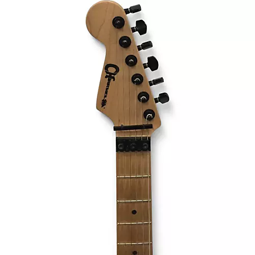 Used Charvel SoCal SC1 Left Handed Black Electric Guitar Black - musicians--Friend