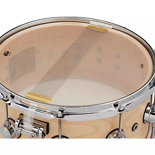 DW Collector's SSC Maple Satin Oil Snare Drum with Chrome Hardware 14 x 6.5 in. Natural - musicians--Friend