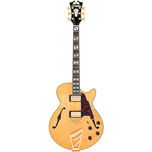 D'Angelico Deluxe Series SS Semi-Hollow Electric Guitar Satin Brown Burst - musicians--Friend