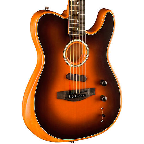 Fender American Acoustasonic Telecaster Ebony Fingerboard Acoustic-Electric Guitar Sunburst - musicians--Friend