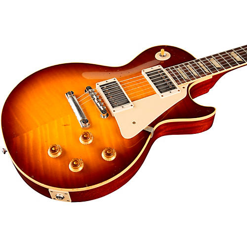 Gibson Custom Murphy Lab 1959 Les Paul Standard Reissue Light Aged Electric Guitar Dirty Lemon - musicians--Friend