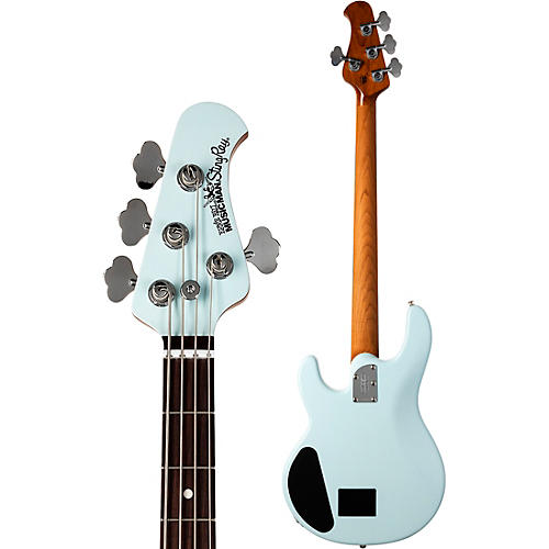 Ernie Ball Music Man StingRay Special HH Electric Bass Guitar Black and Chrome - musicians--Friend