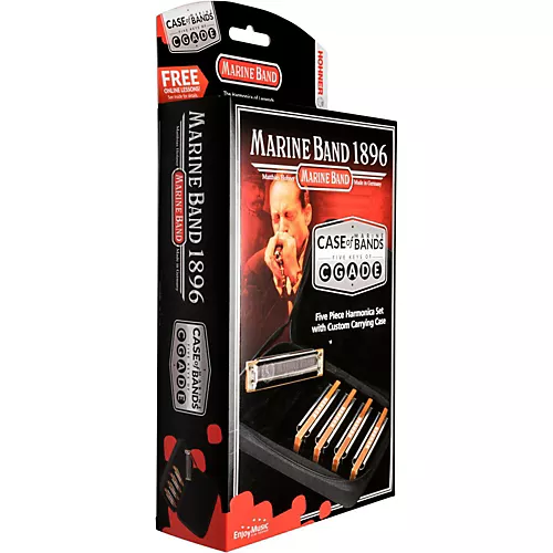 Hohner Case of Marine Bands Harmonica 5-Pack - musicians--Friend