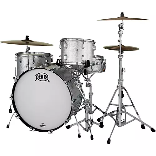 Pearl President Series Deluxe 3-Piece Shell Pack with 24 in. Bass Drum Silver Sparkle - musicians--Friend