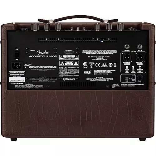 Fender Acoustic Junior 100W 1x8 Acoustic Guitar Combo Amplifier Dark Brown Vinyl - musicians--Friend