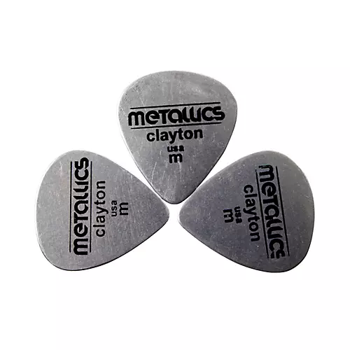 Clayton Metallics Standard Pick 3-Pack Stainless Steel - musicians--Friend