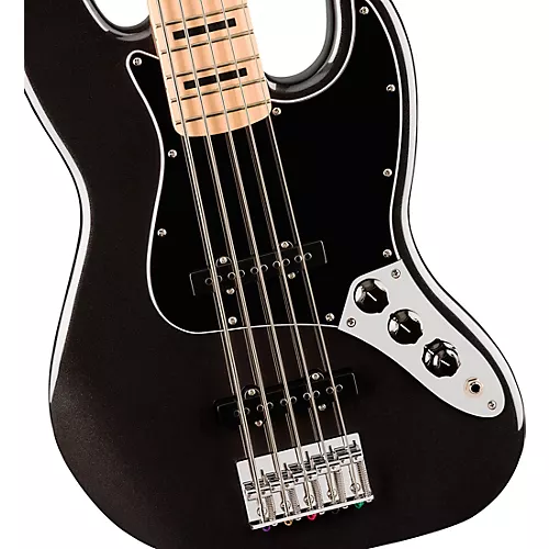 Squier Affinity Series Active Jazz Bass V Black Metallic - musicians--Friend