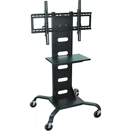 H. Wilson Mobile Flat Panel Display Stand With All-Steel Frame Black Large - musicians--Friend