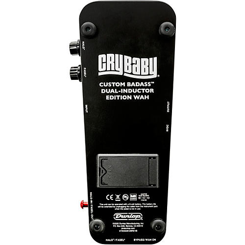 Dunlop GCB65 Cry Baby Custom Badass Dual-Inductor Edition Wah Pedal Black - musicians--Friend