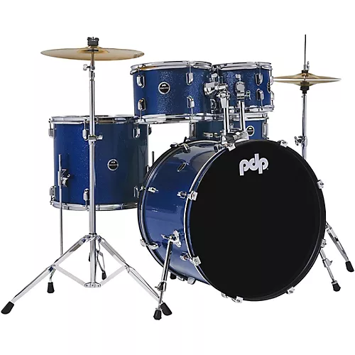 PDP by DW Encore Complete 5-Piece Drum Set With Hardware & Cymbals Azure Blue - musicians--Friend