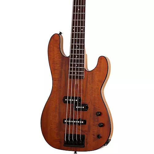 Schecter Guitar Research Michael Anthony MA-5 Koa 5-String Electric Bass Natural - musicians--Friend