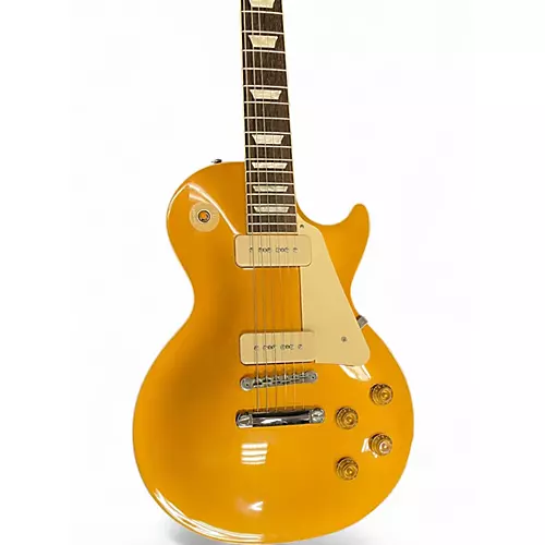 Used Gibson Les Paul Standard '50s P-90 Electric Guitar Gold Top Gold  Solid Body Electric Guitar Gold - musicians--Friend