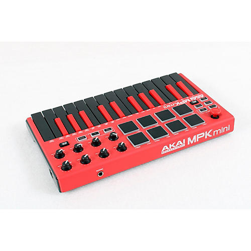Open-Box Akai Professional MPK mini MKII Controller Limited-Edition Red Condition 3 - Scratch and Dent  194744197833 - musicians--Friend