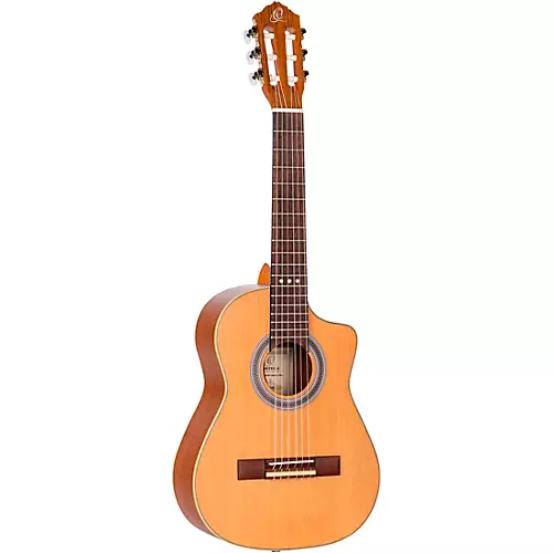 Ortega RQ39E Requinto Acoustic-Electric Guitar Natural - musicians--Friend