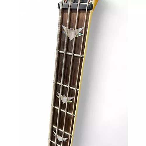 Used Schecter Guitar Research Omen Extreme 4 String Vintage Sunburst Electric Bass Guitar Vintage Sunburst - musicians--Friend
