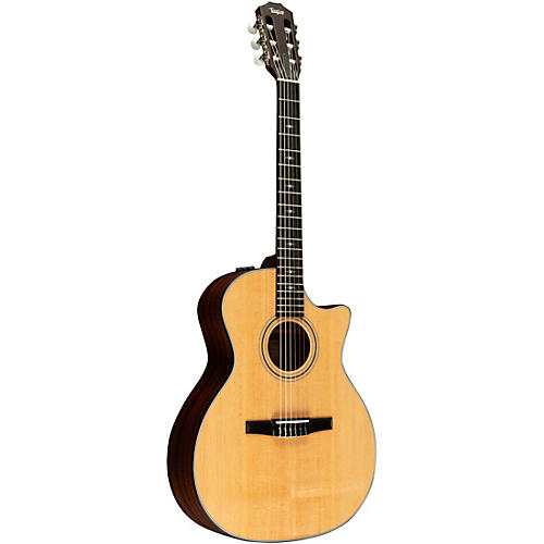 Taylor 314ce-N Grand Auditorium Nylon-String Acoustic-Electric Guitar Natural - musicians--Friend