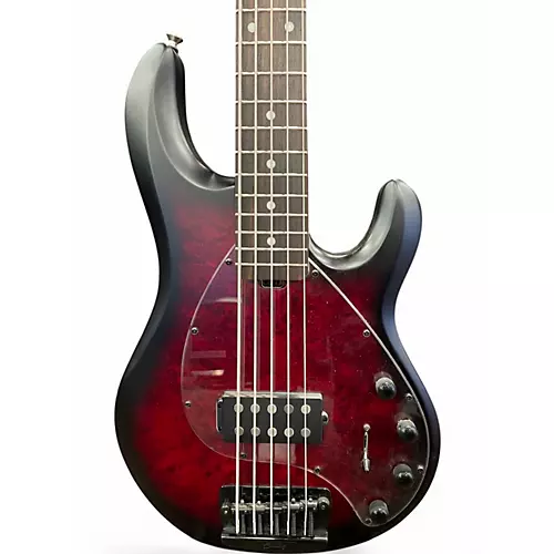 Used Sterling by Music Man Ray35 5 String Ruby Red Burst Satin Electric Bass Guitar Ruby Red Burst Satin - musicians--Friend