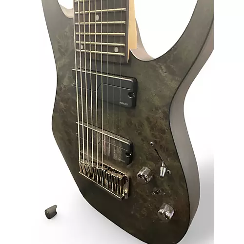 Used Ibanez Ibanez Axe Design Lab RG9PB Transparent Gray Flat Solid Body Electric Guitar Transparent Gray Flat - musicians--Friend