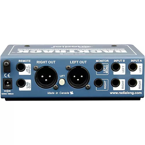 Radial Engineering Backtrack, Stereo Audio Switcher - musicians--Friend