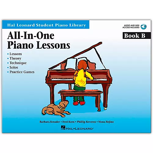 Hal Leonard All-In-One Piano Lessons Book B Book/Online Audio Package - musicians--Friend