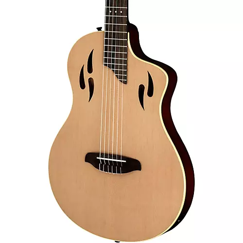 Ortega RTPSTD Nylon-String Acoustic-Electric Guitar Satin Black - musicians--Friend